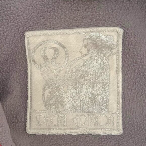 Lululemon Scuba Hoodie Special Edition Gray Stripes Jacket Size 8 - Picture 13 of 13